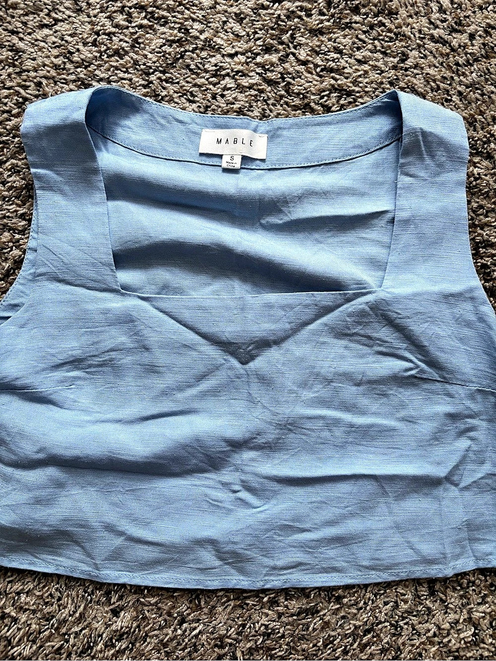 MABLE Women'Small Blue Tank Top Size Small Like New